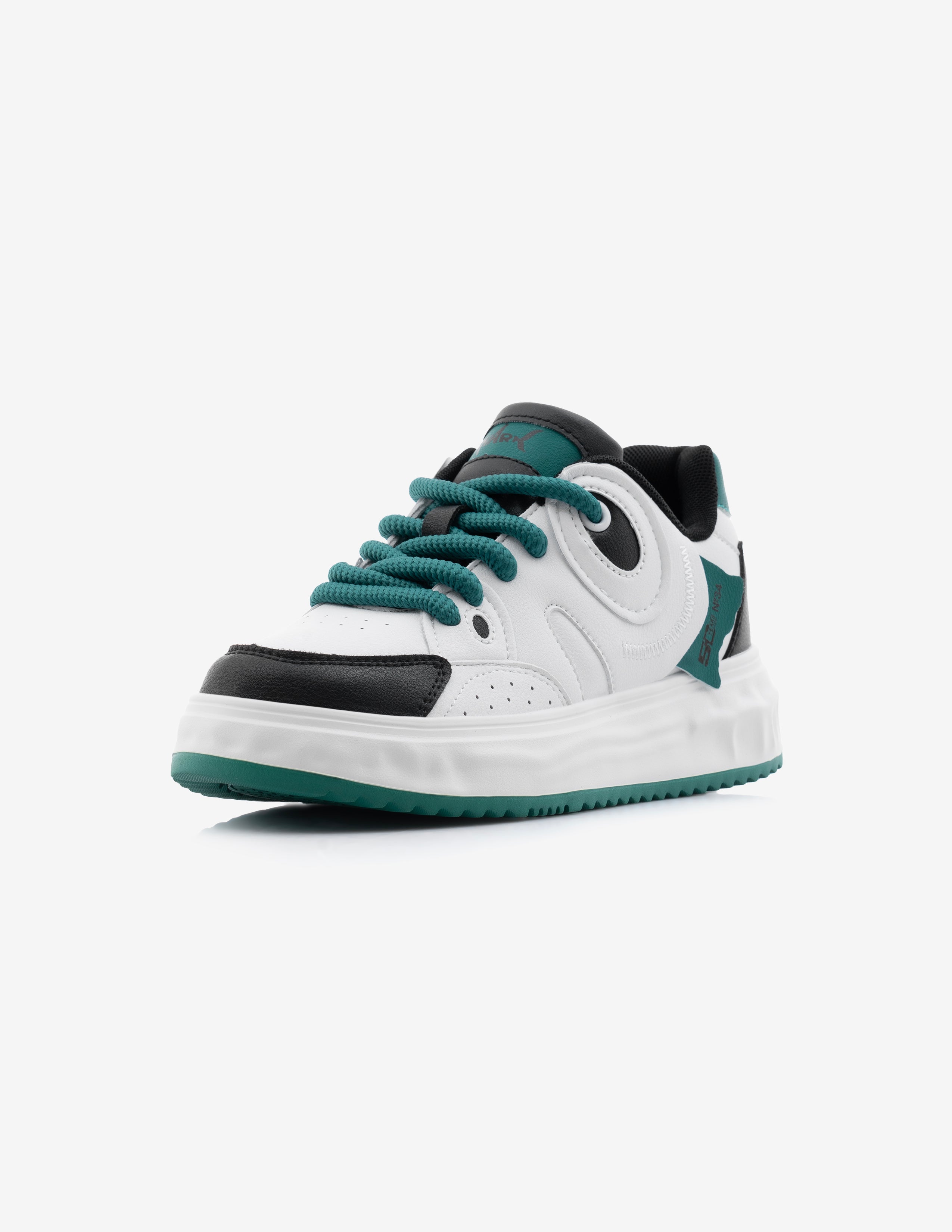 Shark Fury Women's Teel Green Low-Top Designer Sneakers